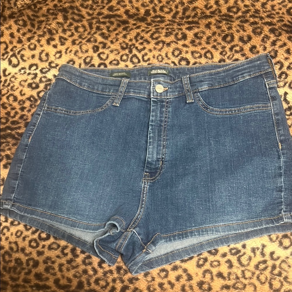 Wild Fable Blue Jean Shorts High-Waisted